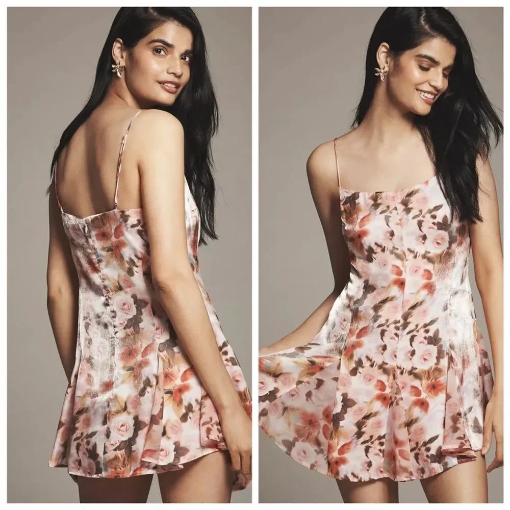 For Love & Lemons Fallen Floral Mini Dress $198